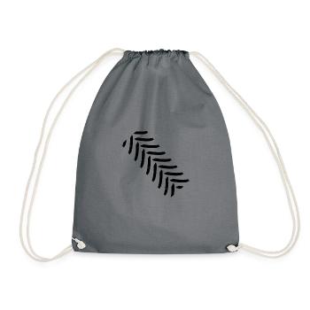 Farmer farmer tractor track tire gift idea - Drawstring Bag - grey - Front