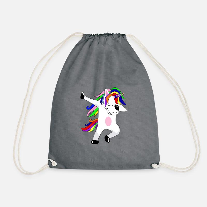 Einhorn - Turnbeutel - Grau