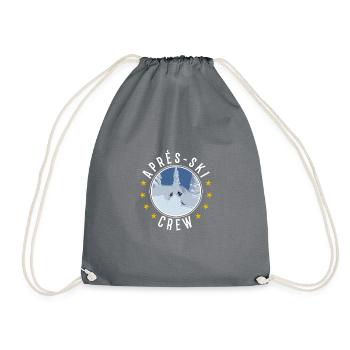Ski cadeau neige vacances d'hiver - Sac de sport léger - gris - Devant