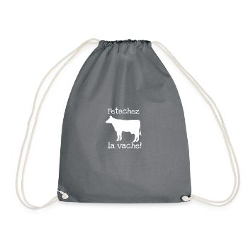 Fetchez la Vache - Turnbeutel - Grau - Vorne