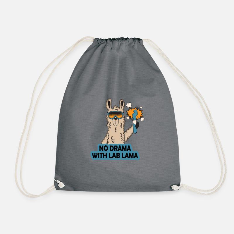 No Lab Drama Lama - Turnbeutel - Grau