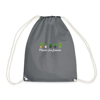 Plant Shirt · Les plantes sont des amis · Cadeau - Sac de sport léger - gris - Devant