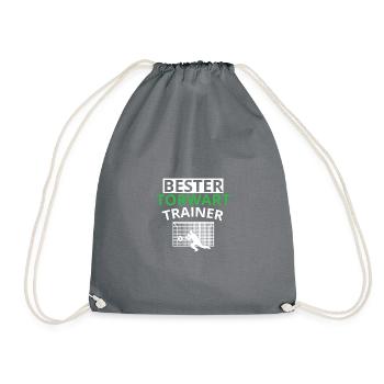 Bester Torwart Trainer Fußball Verein Team Sport - Turnbeutel - Grau - Vorne