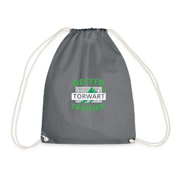 Bester Torwart Trainer Fußball Verein Team Sport - Turnbeutel - Grau - Vorne