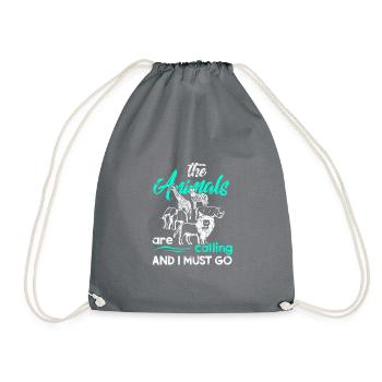 safari - Drawstring Bag - grey - Front