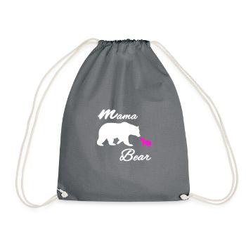 mum mom mother mom mommy vintage hipster mum - Drawstring Bag - grey - Front