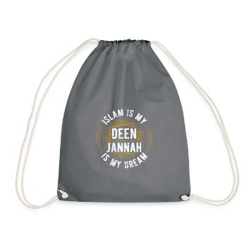 Islam - Drawstring Bag - grey - Front