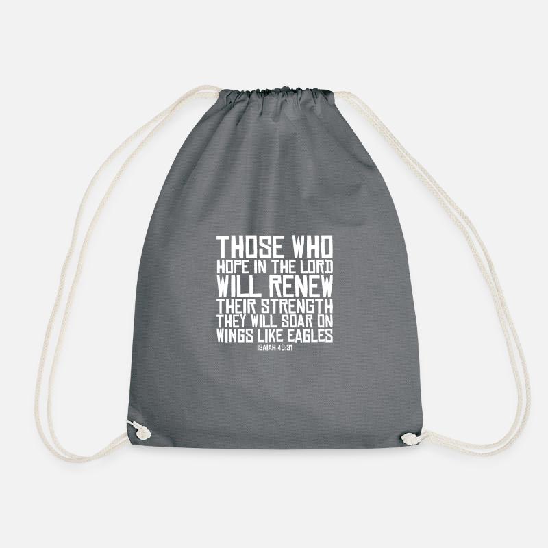 verset de la Bible - Sac de sport léger - gris
