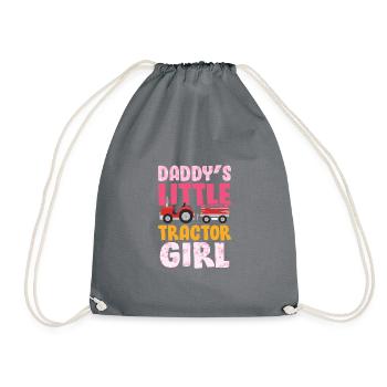 Cadeau de tracteur Farmer Kids · Tracteur fille - Sac de sport léger - gris - Devant