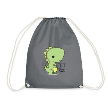 tea rex design - Sac de sport léger - gris - Devant