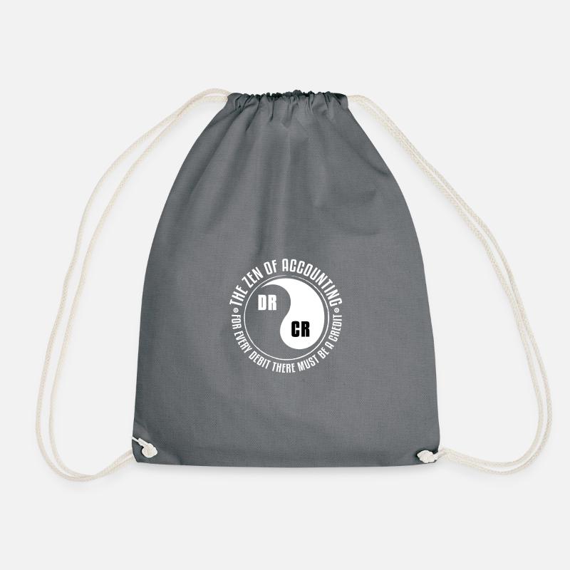 accountant accountant Accountant CPA accountant gift - Drawstring Bag - grey