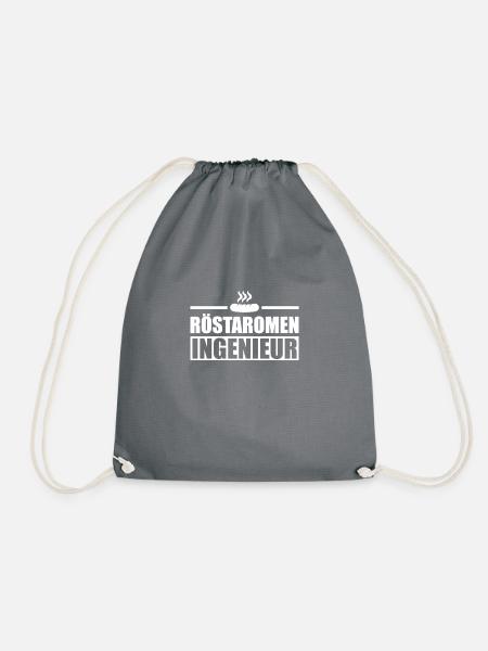 Röstaromen Ingenieur Grill Grillen Grillmeister - Turnbeutel - Grau