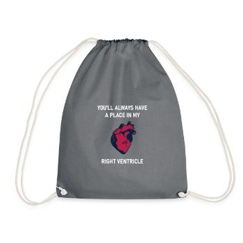 Biologiste cadeau biologie nerd bio professeur coeur - Sac de sport léger - gris - Devant