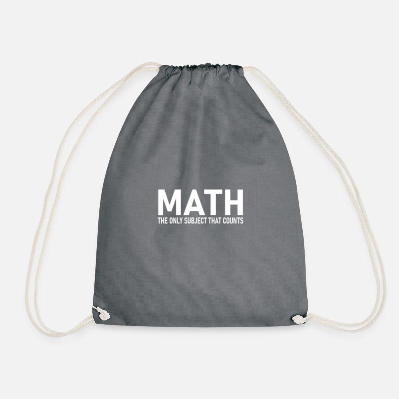 Mathe Lehrer Geschenk Mathematik Lehrerin Science - Turnbeutel - Grau