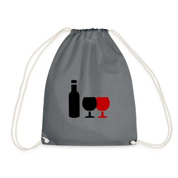 Icône du vin - Sac de sport léger - gris - Devant