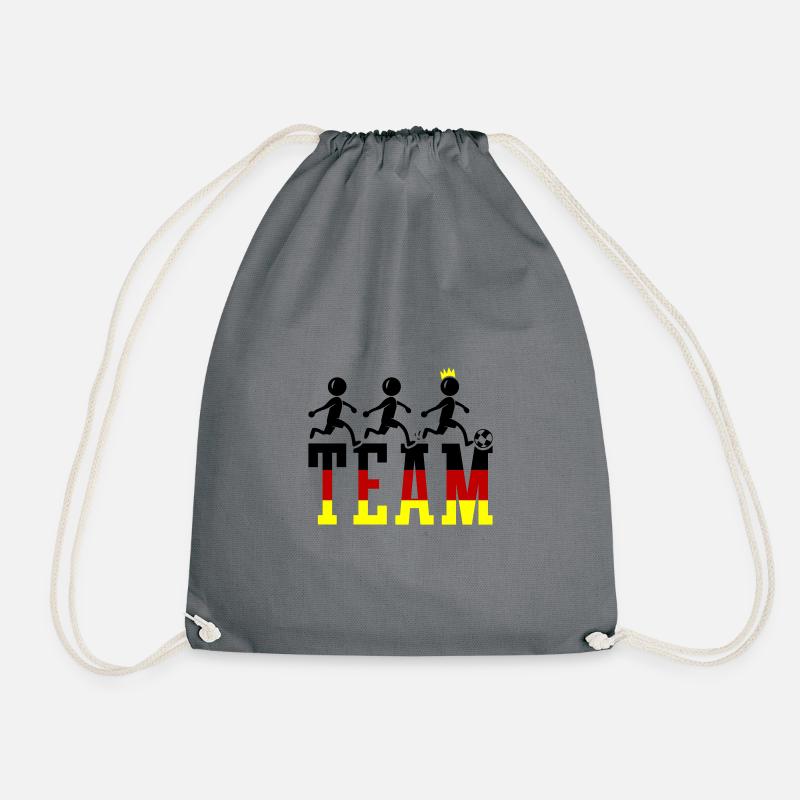 Fussball Team Meister Germany - Turnbeutel - Grau