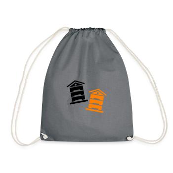 Honey Beekeeper - Drawstring Bag - grey - Front
