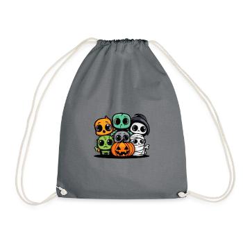 Fête d’Halloween Trick Or Treat Bébé - Sac de sport léger - gris - Devant