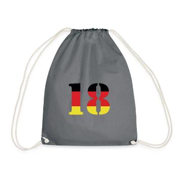 18 Numéro Jersey Allemagne - Sac de sport léger - gris - Devant