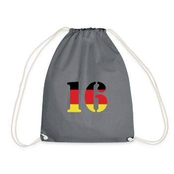 16 Numéro Jersey Allemagne - Sac de sport léger - gris - Devant