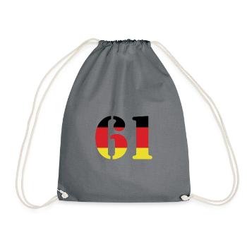 61 Numéro Jersey Allemagne - Sac de sport léger - gris - Devant