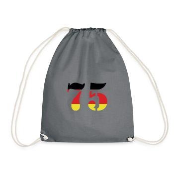 75 Numéro Jersey Allemagne - Sac de sport léger - gris - Devant