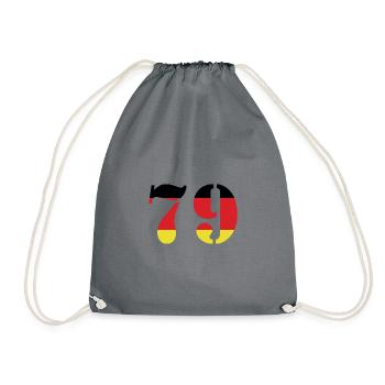 79 Numéro Jersey Allemagne - Sac de sport léger - gris - Devant