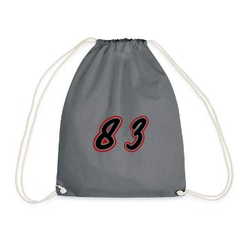 83 Zahl Symbol - Turnbeutel - Grau - Vorne