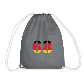 68 Numéro Jersey Allemagne - Sac de sport léger - gris - Devant