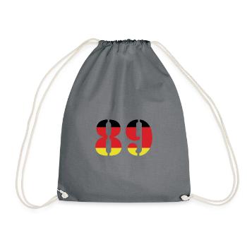 89 Numéro Jersey Allemagne - Sac de sport léger - gris - Devant