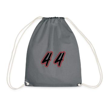 44 Zahl symbol - Turnbeutel - Grau - Vorne
