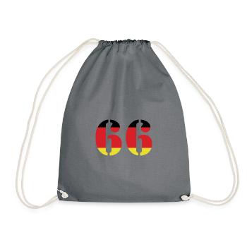 66 Numéro Jersey Allemagne - Sac de sport léger - gris - Devant