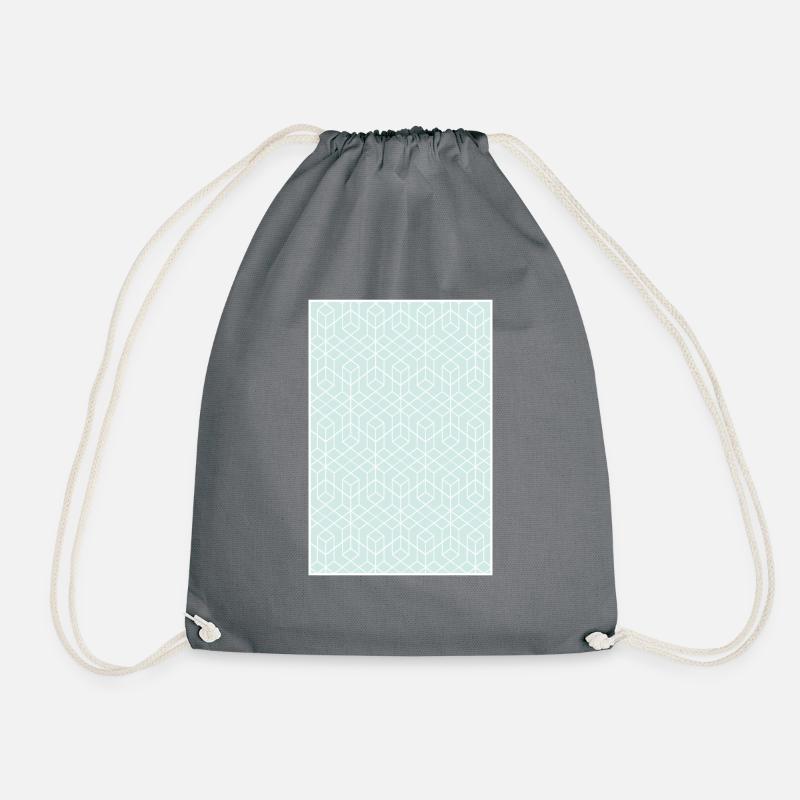 pattern_nr1_kl - Turnbeutel - Grau