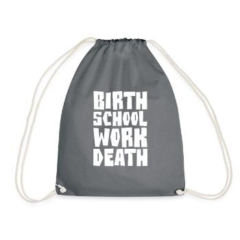 DÉCÈS DE TRAVAIL À L'ÉCOLE DE NAISSANCE - Sac de sport léger - gris - Devant