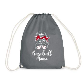 Baseball Mama - Turnbeutel - Grau - Vorne