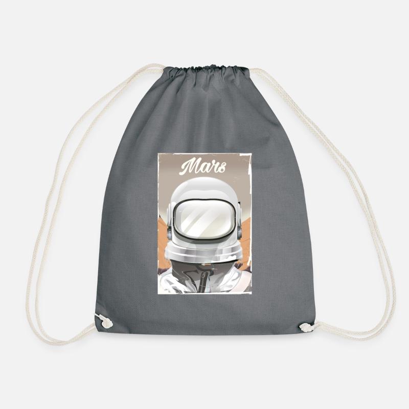 Mars Explorer Astronaut - Drawstring Bag - grey