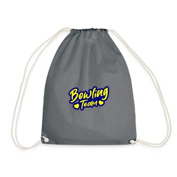Bowling Team - Drawstring Bag - grey - Front