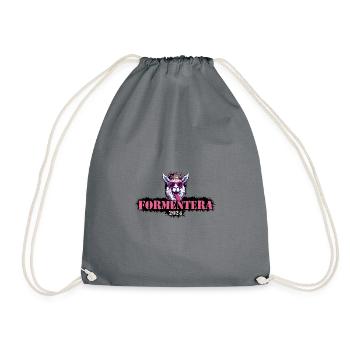 Formentera 2024 Alpaca - Drawstring Bag - grey - Front