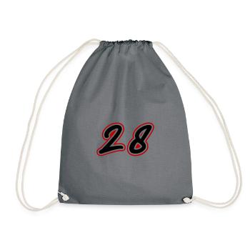 28 Number symbol - Drawstring Bag - grey - Front