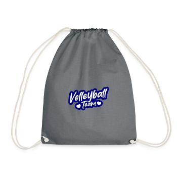 Volleyball Team - Drawstring Bag - grey - Front