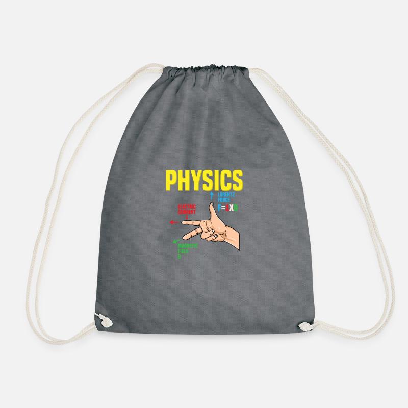 Physik Gang Zeichen I Rechte Hand Regel I Lorentz - Turnbeutel - Grau