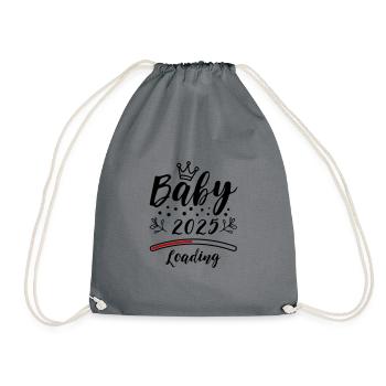 Bébé 2025 Chargement Enceinte Dicton - Sac de sport léger - gris - Devant
