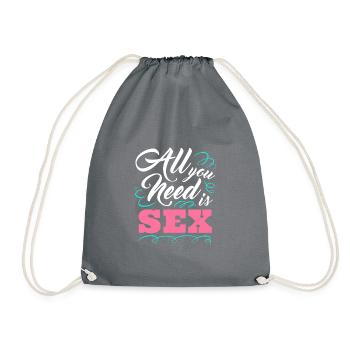 Sexe Sous-oiseaux Besoin Rallig Horny - Sac de sport léger - gris - Devant