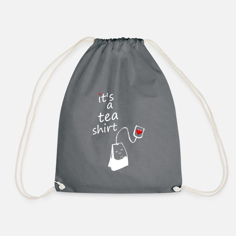 it's a Tea Shirt - Turnbeutel - Grau
