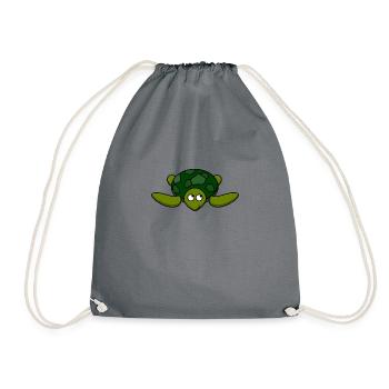 Love turtle - Drawstring Bag - grey - Front