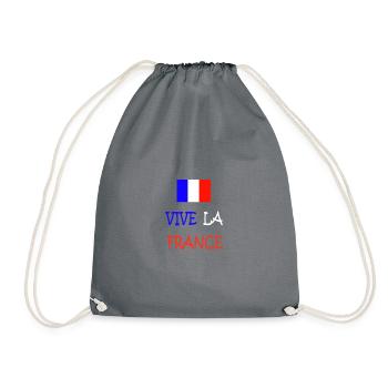 France - Drawstring Bag - grey - Front