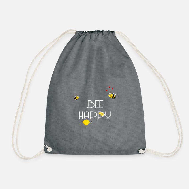 Bee Happy - Turnbeutel - Grau