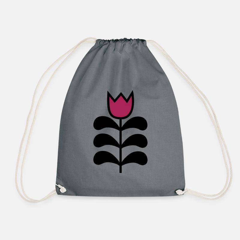 Tulpen - Turnbeutel - Grau