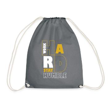 Work hard stay humble - Sac de sport léger - gris - Devant