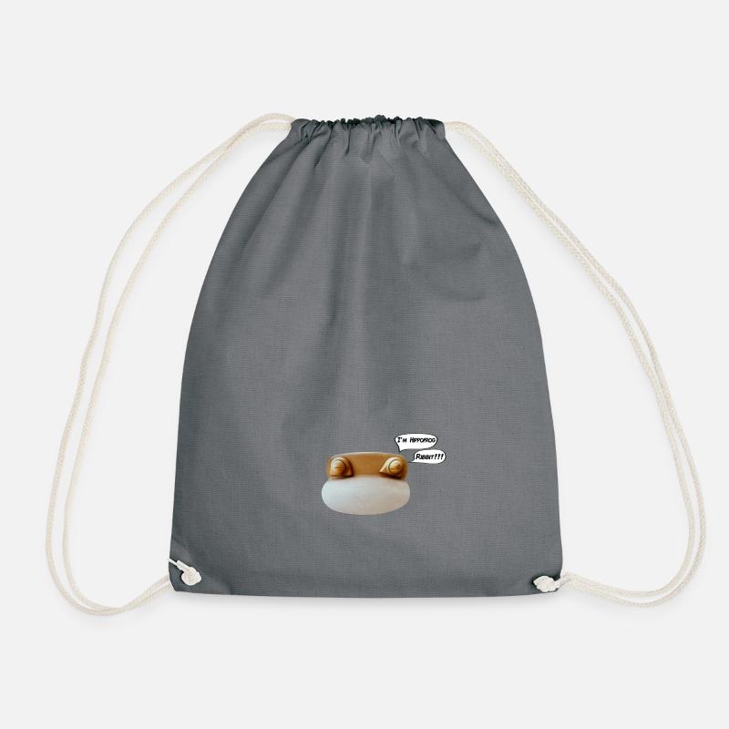 Hippofrog - Drawstring Bag - grey